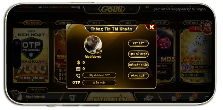 Tài khoản game Go88 và những điều bạn cần biết