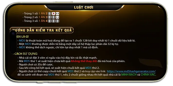 Luật chơi cơ bản tại Sicbo Go88